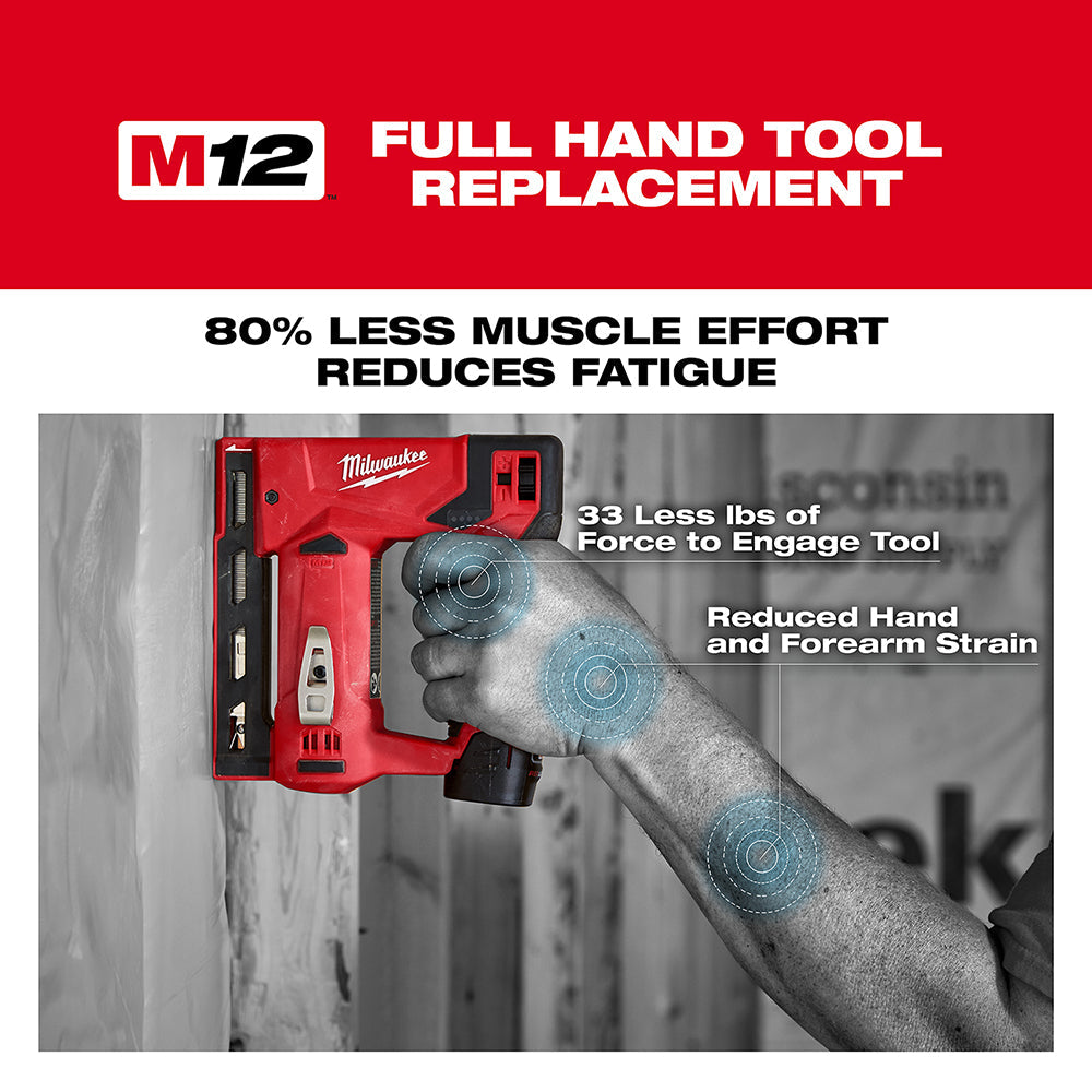 Milwaukee  2447-20 M12 3/8 Crown Stapler