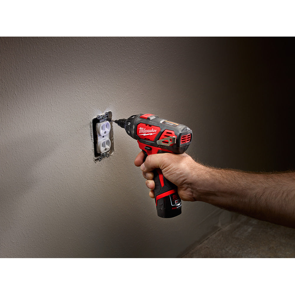 Milwaukee 2482-22 M12 Screwdriver and LED Worklight Kit with Bit Set