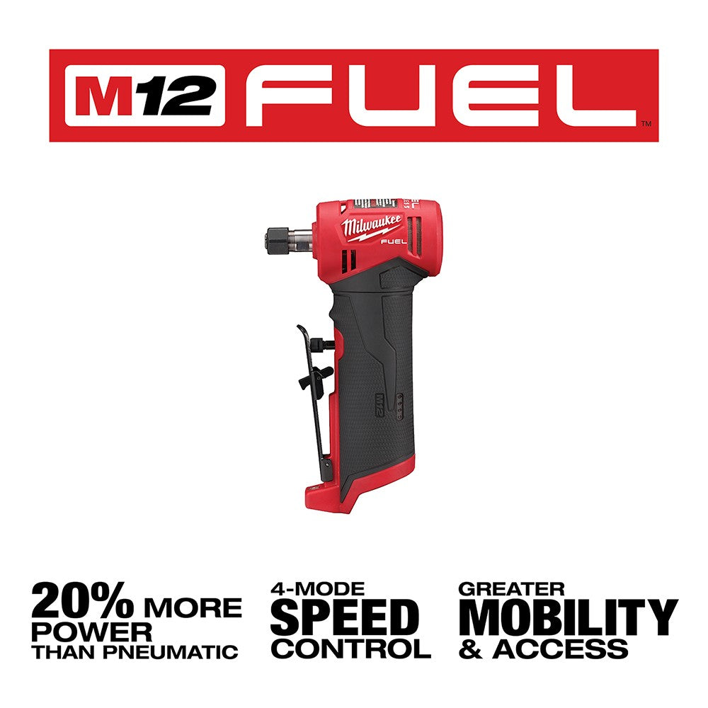 Milwaukee 2485-20 M12 FUEL Right Angle Die Grinder, Bare