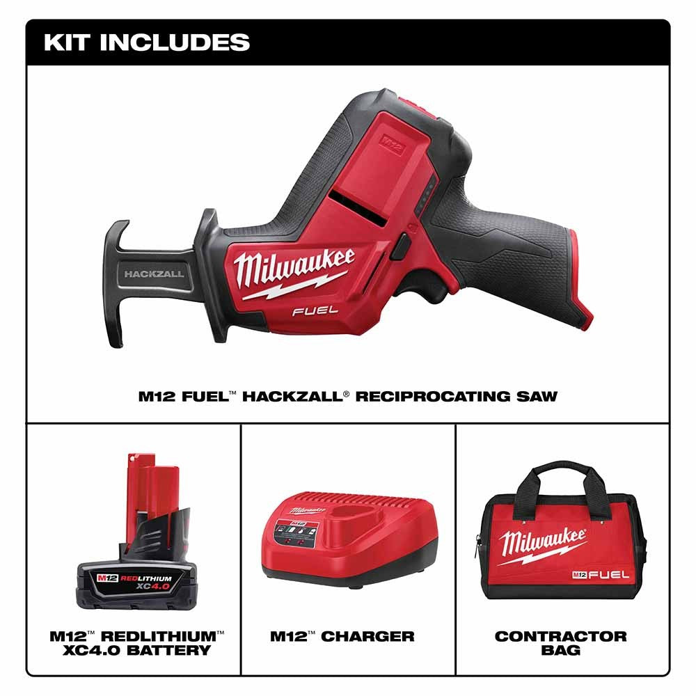 Milwaukee 2520-21XC M12 FUEL HACKZALL Recip Saw Kit
