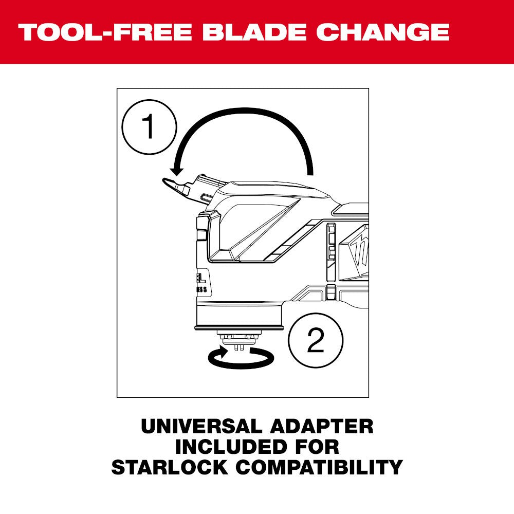 Milwaukee 2526-20 M12 FUEL™ Oscillating Multi-Tool, Bare