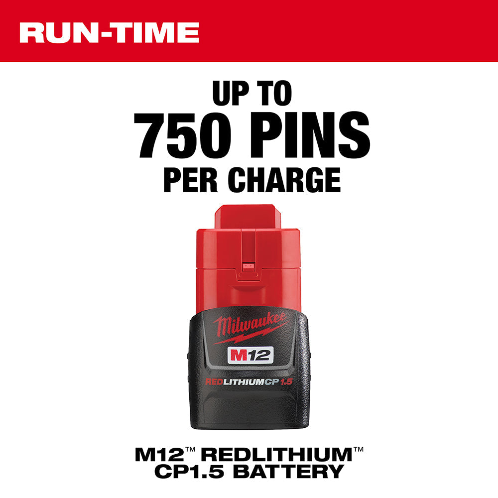 Milwaukee 2540-20 M12™ 23 Gauge Pin Nailer