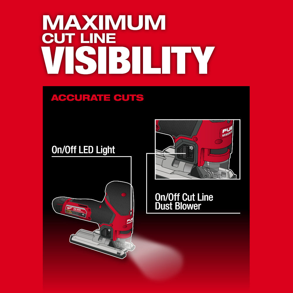 Milwaukee 2545-20 M12 FUEL Jig Saw, Bare