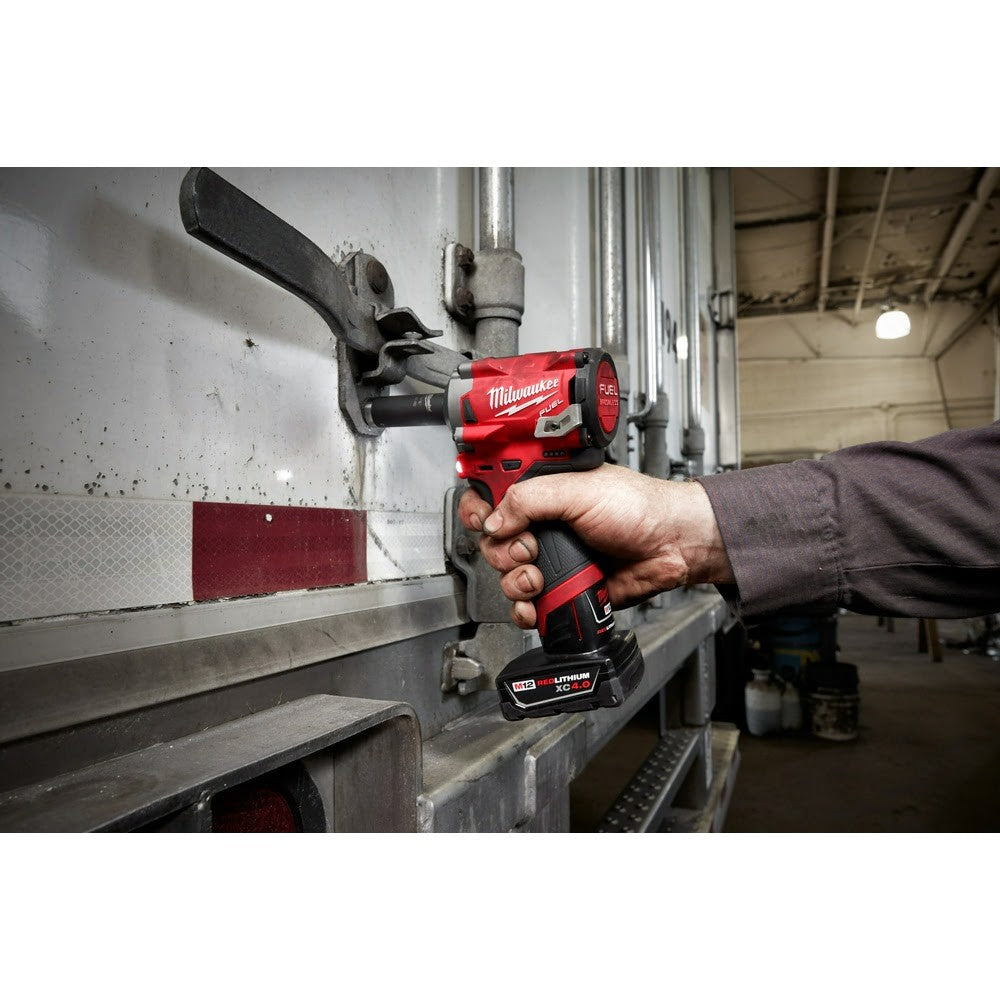 Milwaukee 2555P-20 M12 FUEL Stubby 1/2 Pin Impact Wrench, Bare