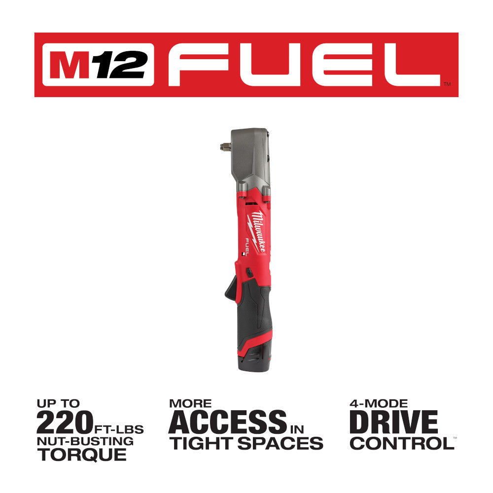 Milwaukee 2564-22 M12 FUEL  3/8 Right Angle Impact Wrench Kit