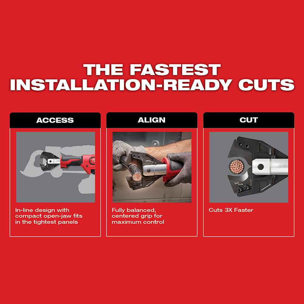 Milwaukee 2672-21S M18 Force Logic Cable Cutter Kit With 477 ACSR Jaws
