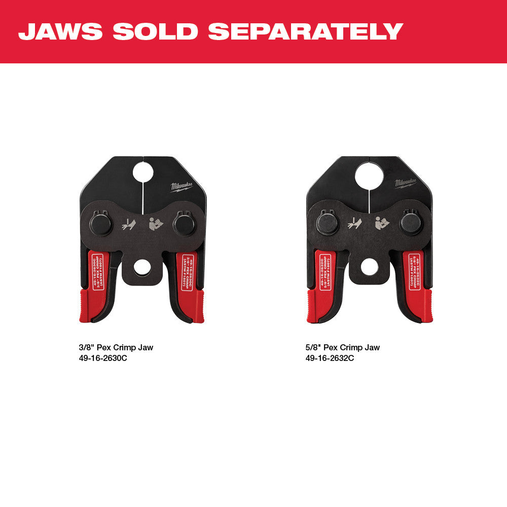Milwaukee 2674-22C M18 Short Throw Press Tool Kit with PEX Crimp Jaws
