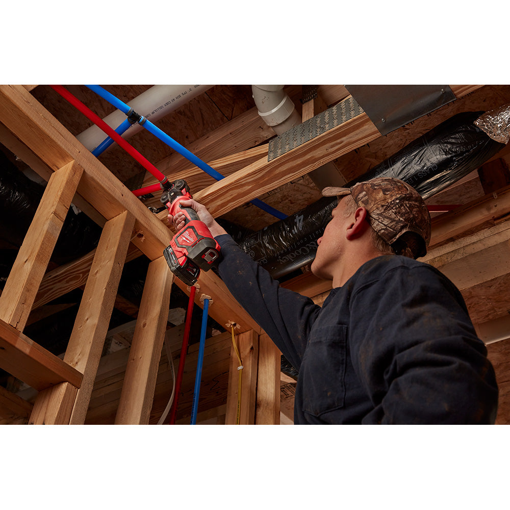 Milwaukee 2674-22C M18 Short Throw Press Tool Kit with PEX Crimp Jaws