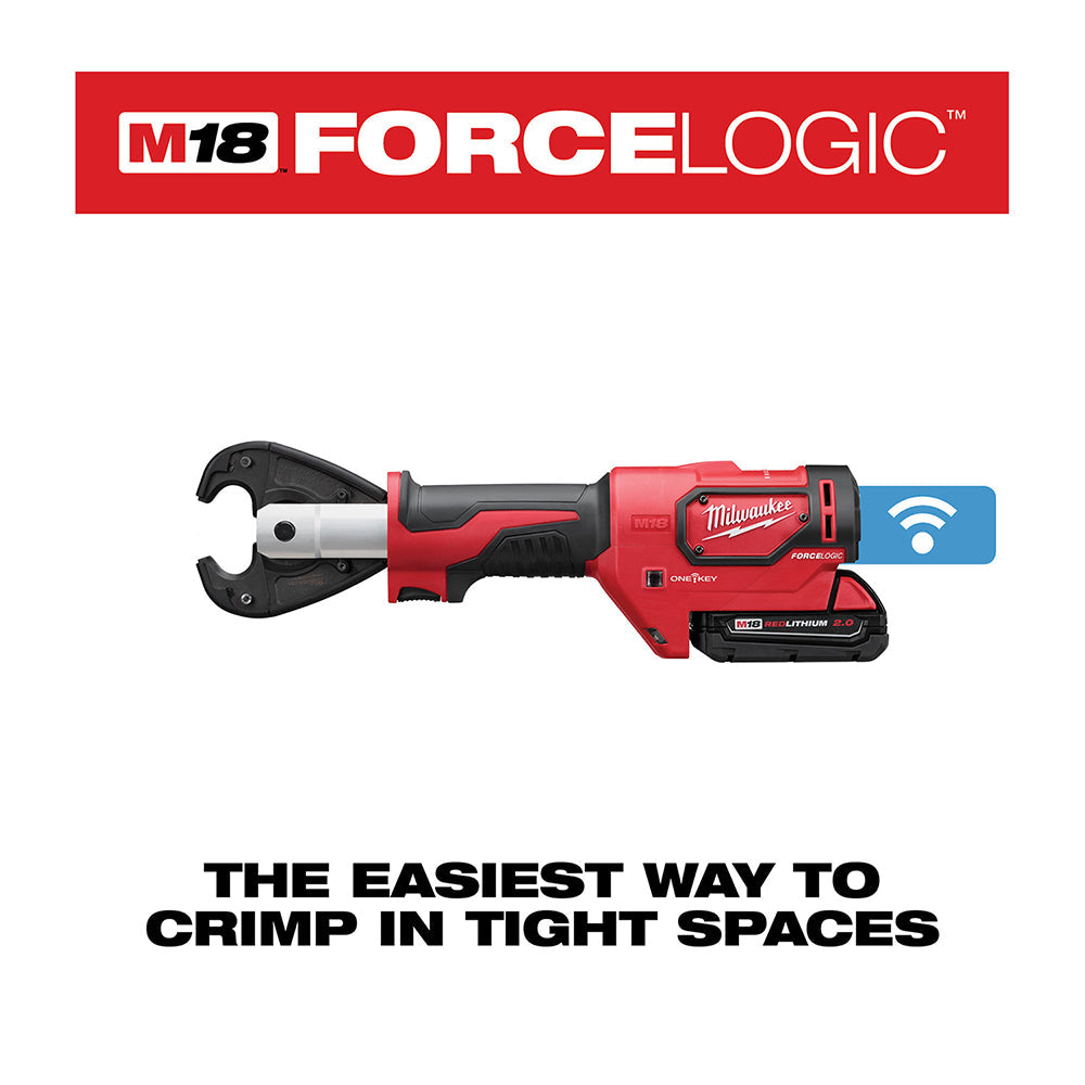 Milwaukee 2678-22 M18 Force Logic 6T Utility Crimping Kit With D3 Grooves Snub Nose