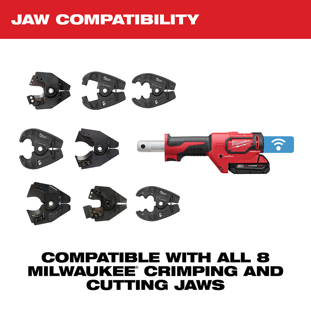 Milwaukee 2678-22 M18 Force Logic 6T Utility Crimping Kit With D3 Grooves Snub Nose