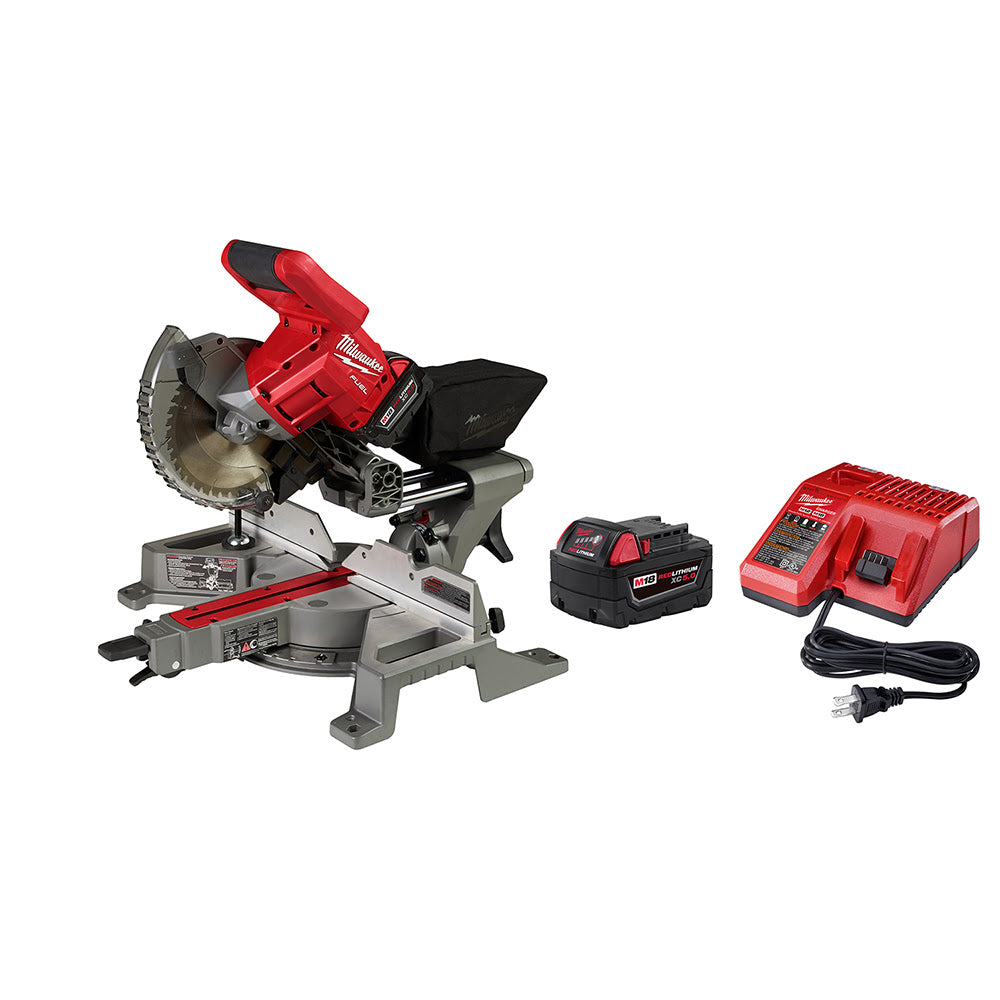 Milwaukee  2733-21 M18 FUEL 7-1/4 Dual Bevel Sliding Compound Miter Saw Kit