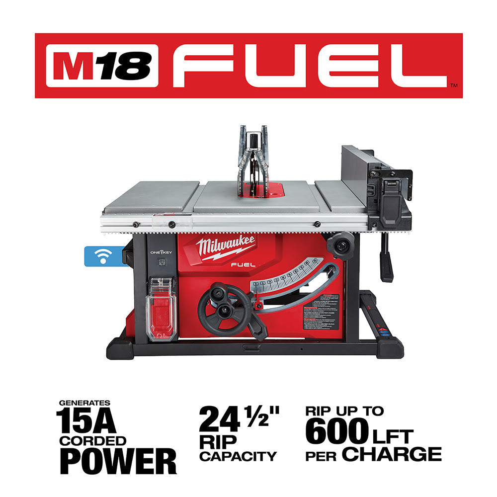 Milwaukee 2736-20 M18 FUEL 8-1/4 Table Saw with One-Key