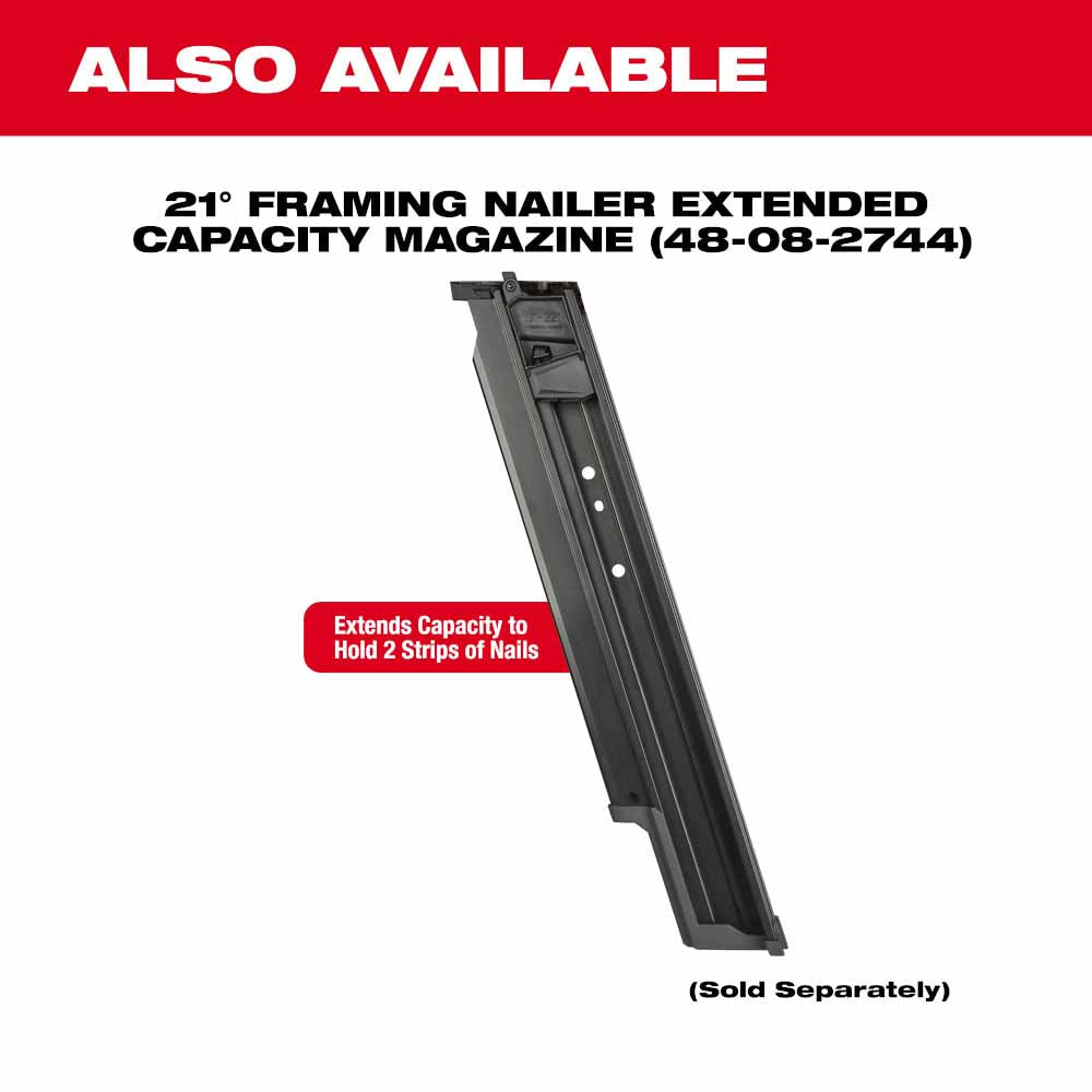 Milwaukee  2744-20 M18 FUEL™ 21 Degree Framing Nailer