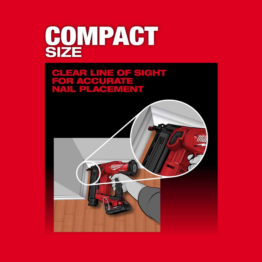 Milwaukee 2746-21CT M18 Fuel 18 Gauge Brad Nailer Kit