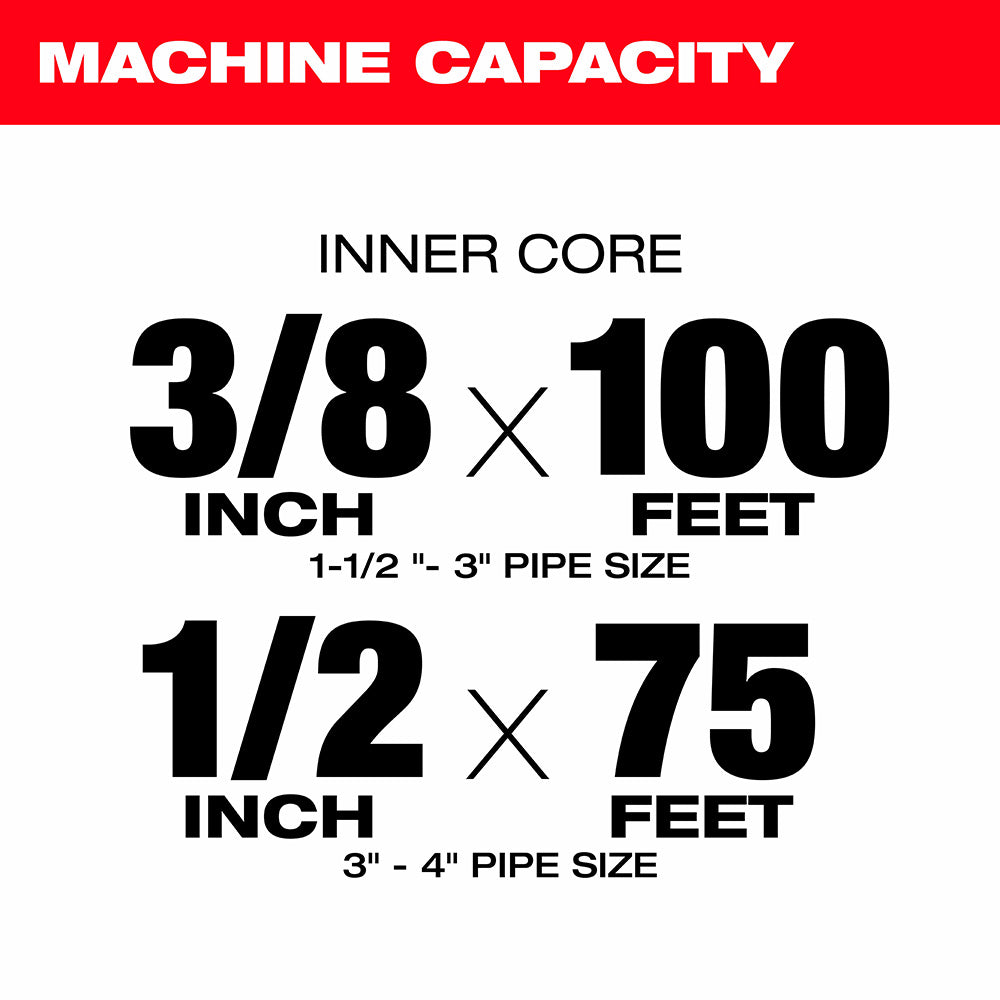 Milwaukee 2817A-21 M18 Drum Machine for 3/8-1/2 Cable