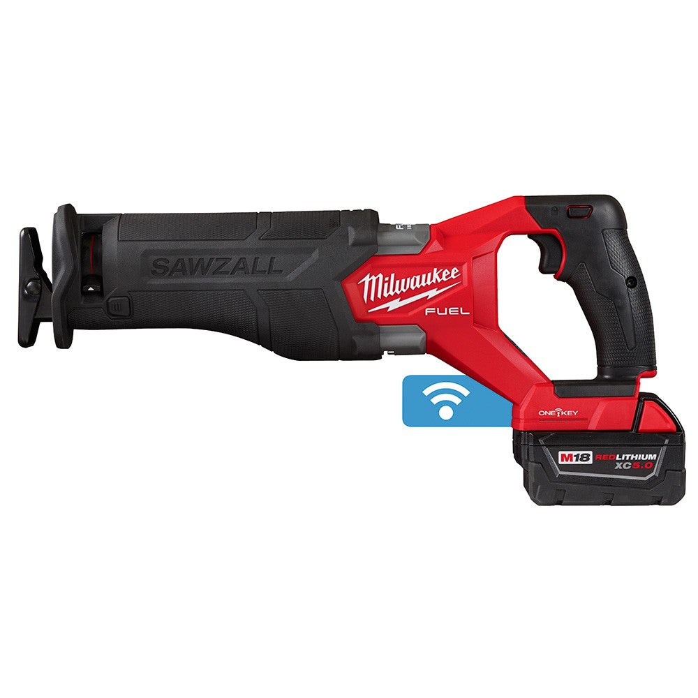 Milwaukee  2822-22 M18 FUEL™ SAWZALL® Recip Saw w/ One-Key™- 2 Battery XC5.0 Kit