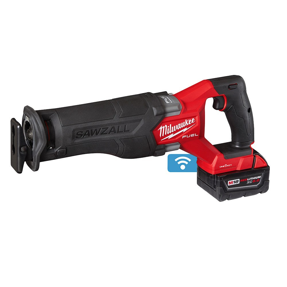 Milwaukee  2822-22 M18 FUEL™ SAWZALL® Recip Saw w/ One-Key™- 2 Battery XC5.0 Kit