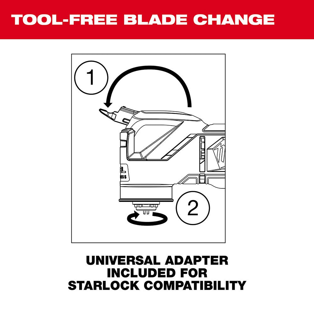 Milwaukee 2836-21 M18 FUEL™ Oscillating Multi-Tool Kit