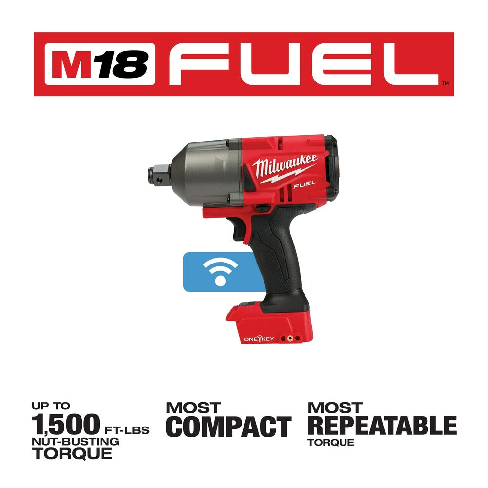 Milwaukee 2864-20 M18 FUEL ONE-KEY High Torque Impact Wrench 3/4 Friction Ring Bare