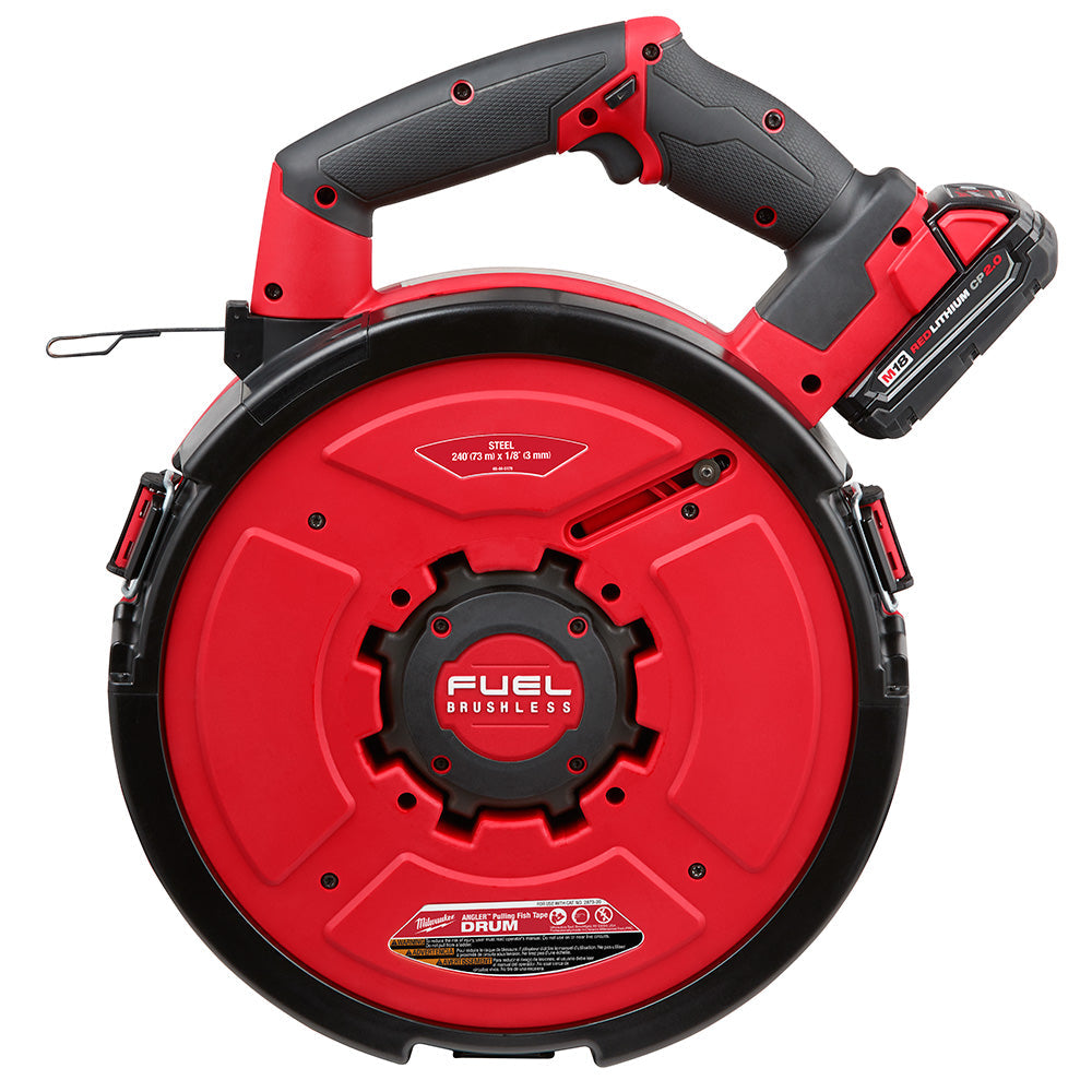 Milwaukee 2873B-22 M18 FUEL Angler 240 Steel Pulling Fish Tape Kit