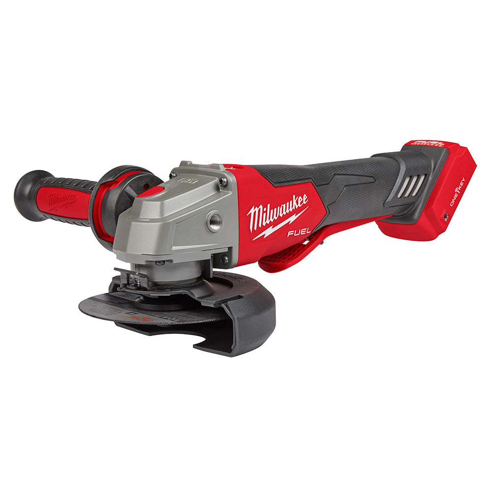 Milwaukee 2882-20 M18 FUEL™ 4-1/2 / 5 Braking Grinder w/ ONE-KEY™  Paddle Switch, No-Lock