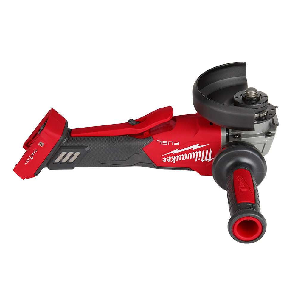 Milwaukee 2882-20 M18 FUEL™ 4-1/2 / 5 Braking Grinder w/ ONE-KEY™  Paddle Switch, No-Lock