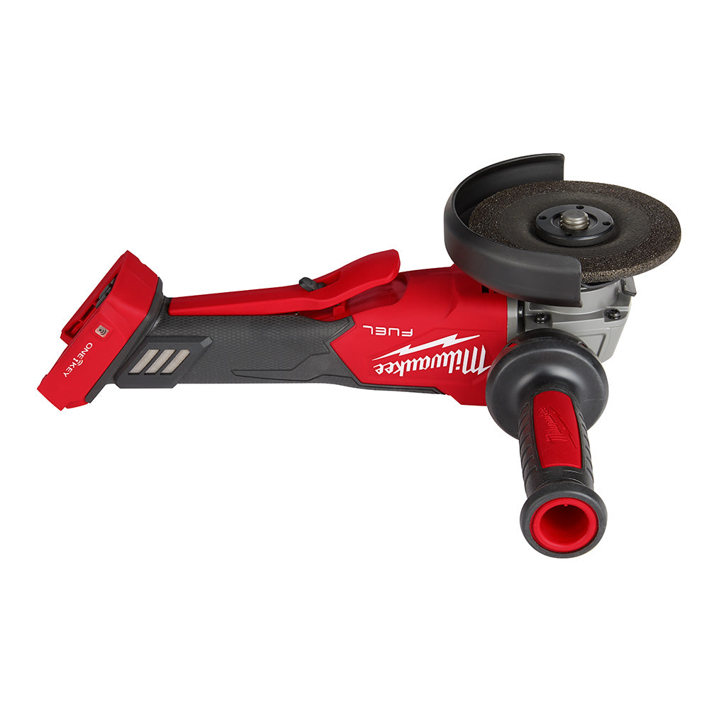 Milwaukee 2882-20 M18 FUEL™ 4-1/2 / 5 Braking Grinder w/ ONE-KEY™  Paddle Switch, No-Lock