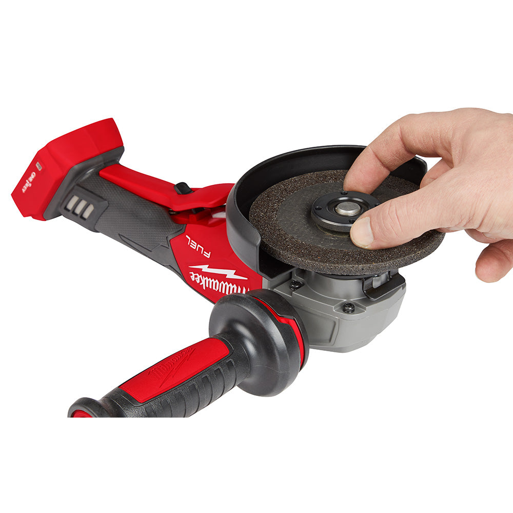 Milwaukee 2882-20 M18 FUEL™ 4-1/2 / 5 Braking Grinder w/ ONE-KEY™  Paddle Switch, No-Lock