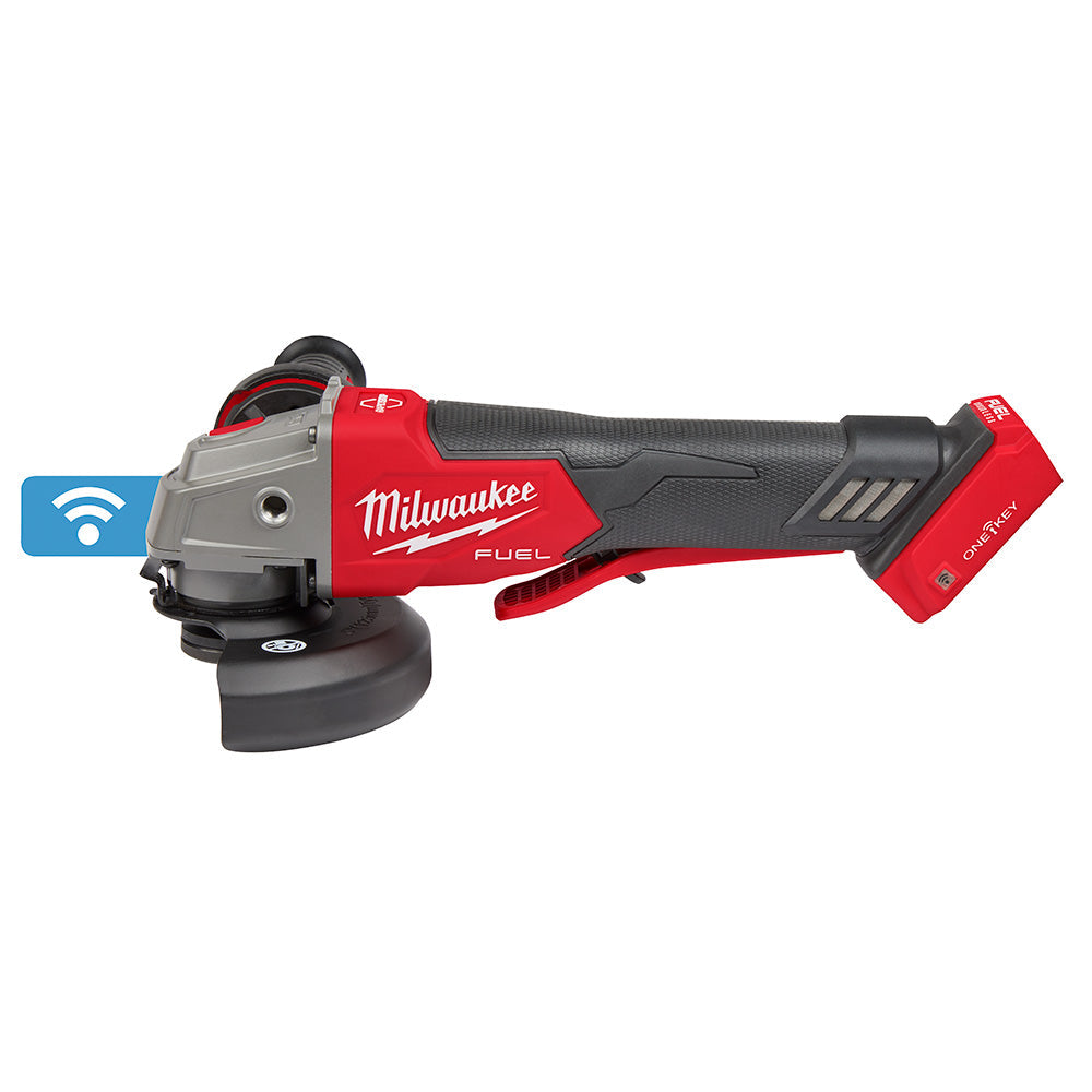 Milwaukee 2882-20 M18 FUEL™ 4-1/2 / 5 Braking Grinder w/ ONE-KEY™  Paddle Switch, No-Lock