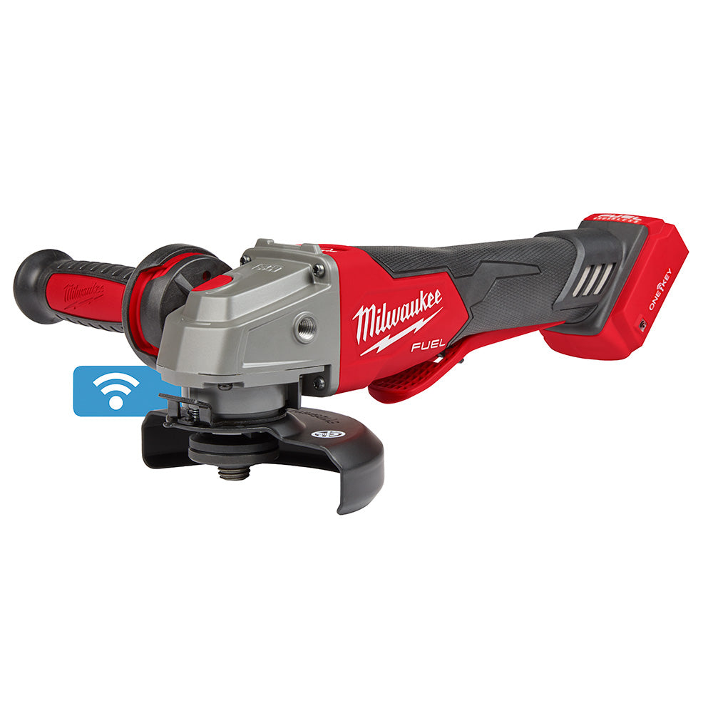 Milwaukee 2882-20 M18 FUEL™ 4-1/2 / 5 Braking Grinder w/ ONE-KEY™  Paddle Switch, No-Lock
