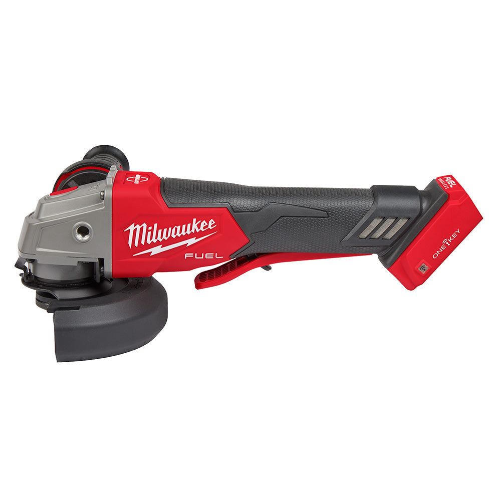 Milwaukee 2882-20 M18 FUEL™ 4-1/2 / 5 Braking Grinder w/ ONE-KEY™  Paddle Switch, No-Lock