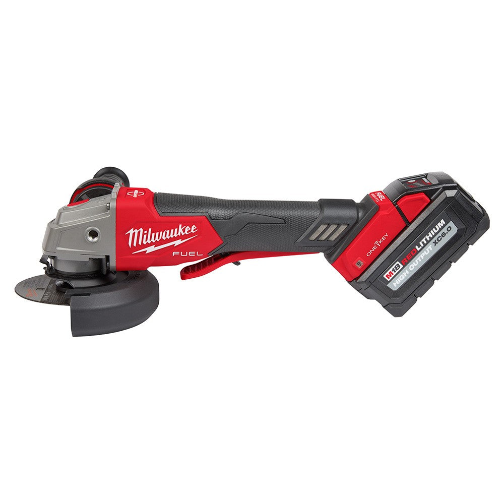 Milwaukee 2882-22 M18 FUEL™ 4-1/2/5 Braking Grinder w/ ONE-KEY™  Paddle Switch, No-Lock Kit