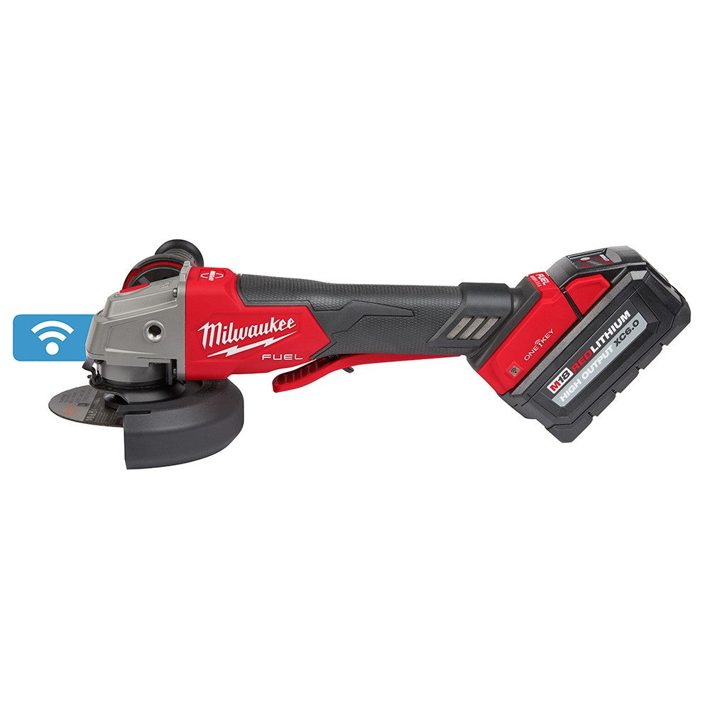 Milwaukee 2882-22 M18 FUEL™ 4-1/2/5 Braking Grinder w/ ONE-KEY™  Paddle Switch, No-Lock Kit
