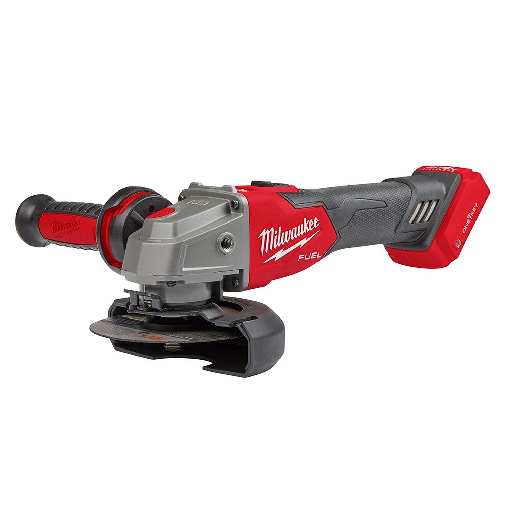 Milwaukee 2883-20 M18 FUEL™ 4-1/2/5 Braking Grinder w/ ONE-KEY™  Slide Switch, Lock-On, Bare