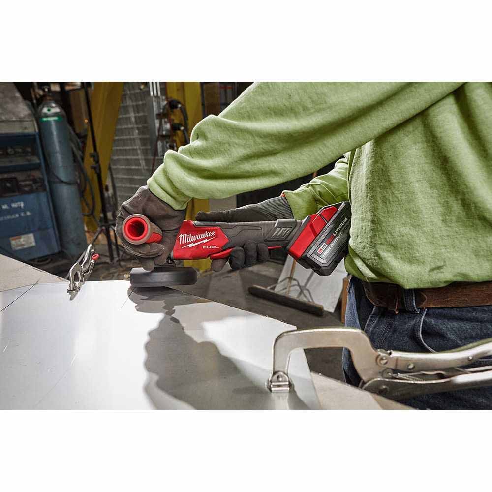 Milwaukee 2888-20 M18 FUEL™ 4-1/2 / 5 Variable Speed Braking Grinder, Paddle Switch No-Lock