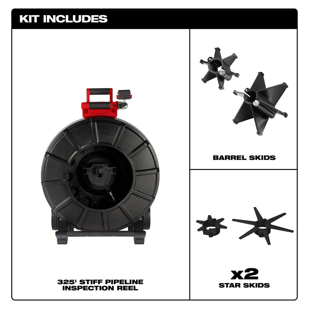 Milwaukee 2976-20 M18 325 Stiff Pipeline Inspection Reel