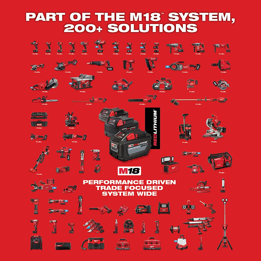 Milwaukee 2981-20 M18 FUEL 4-1/2 - 6 Grinder, SLIDE SWITCH LOCK-ON, Bare