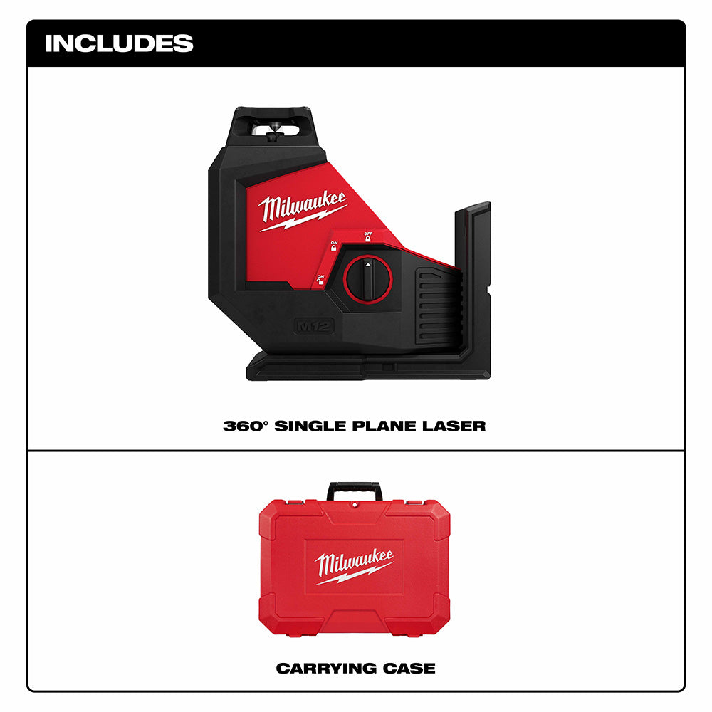 Milwaukee 3631-20 M12 Green Single Plane Laser