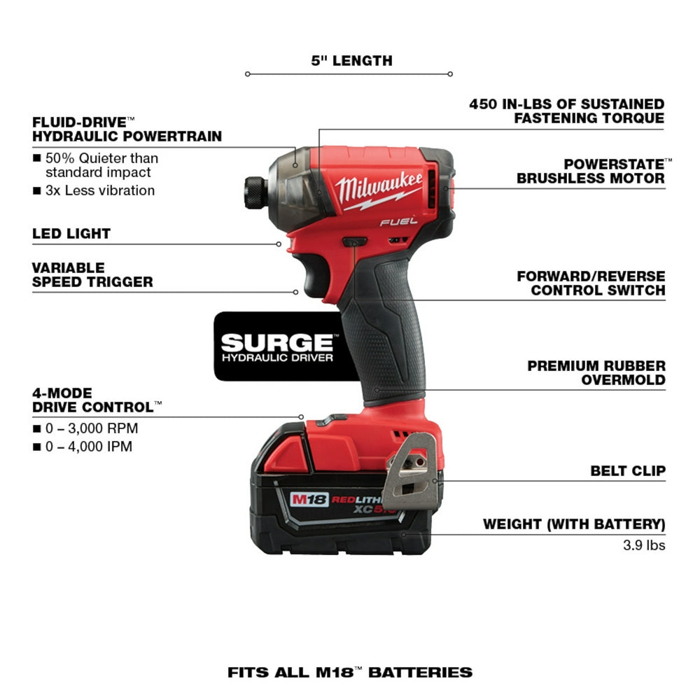 Milwaukee 3699-22 M18 FUEL 2-Tool Combo Kit