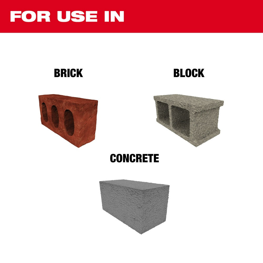 Milwaukee 48-20-7662 6pc. SDS Plus MX4 4-Cutter & Chisel Kit