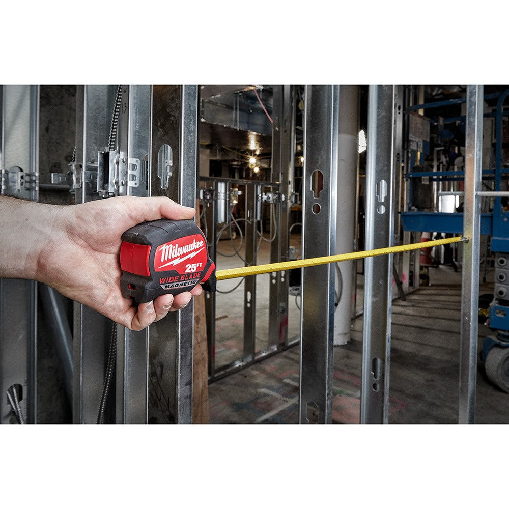 Milwaukee 48-22-0225M 25 Wide Blade Magnetic Tape Measure