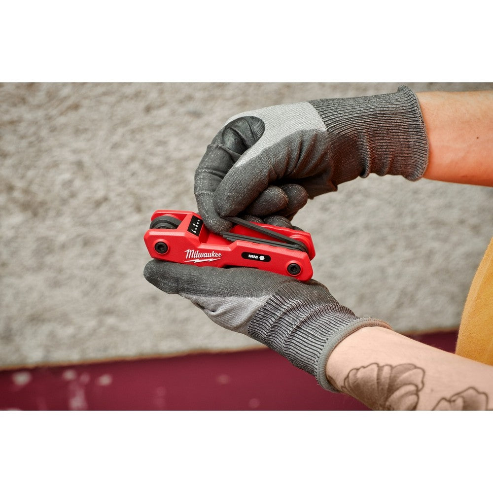 Milwaukee 48-22-2183 2PC 17-Key Folding Hex Key Sets - SAE/Metric