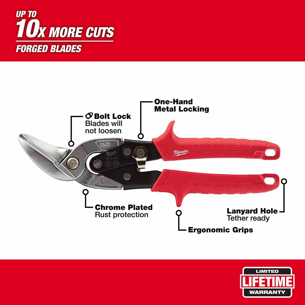 Milwaukee 48-22-4533 3 Piece Aviation Snip Set