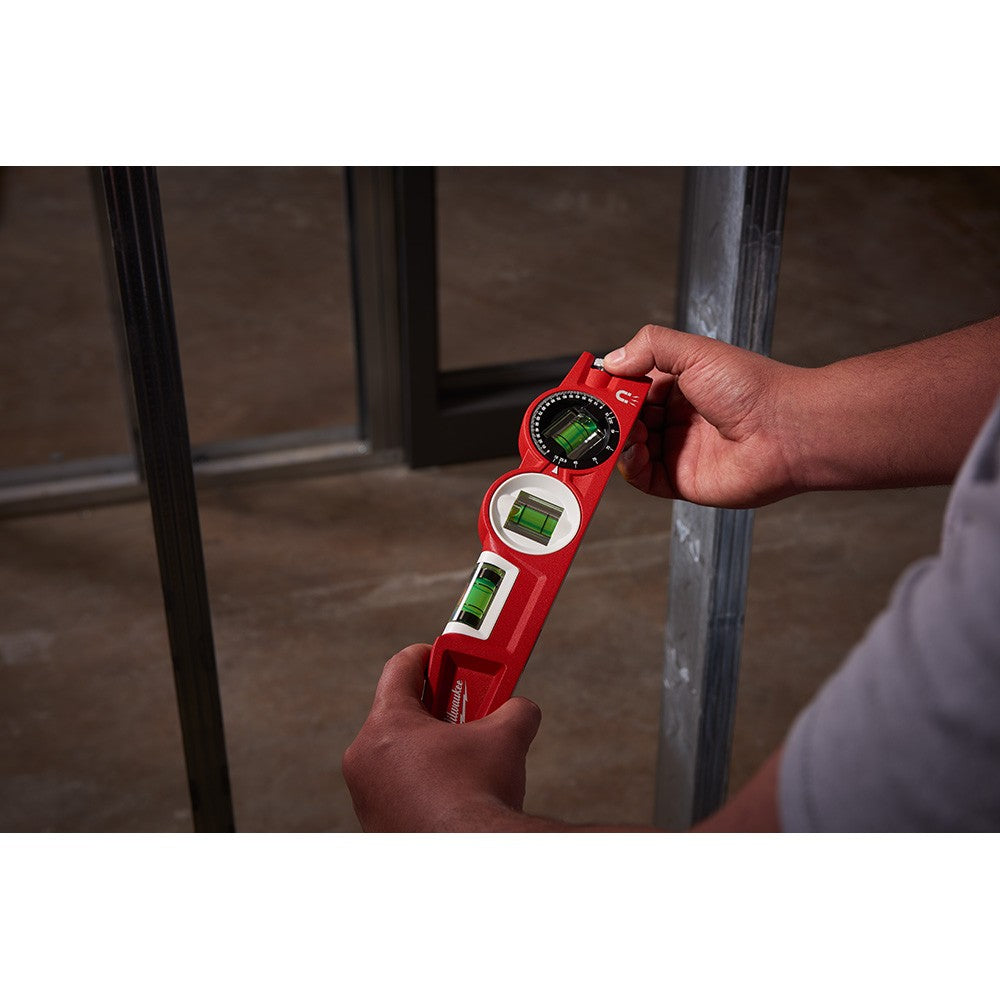 Milwaukee 48-22-5210 10 Die cast Torpedo Level with 360 Degree Locking Vial