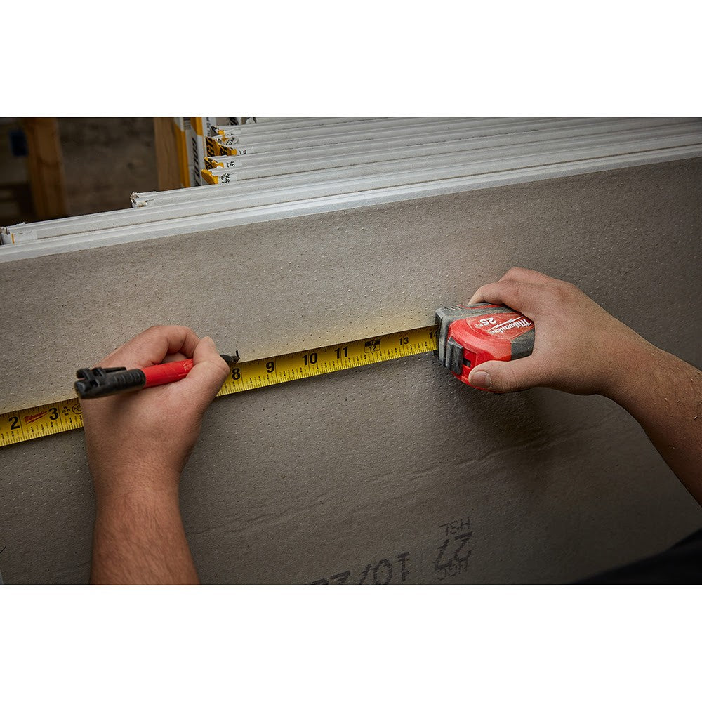 Milwaukee 48-22-6825 25Ft Compact Nylon Bond Blade Protection Auto Lock Tape