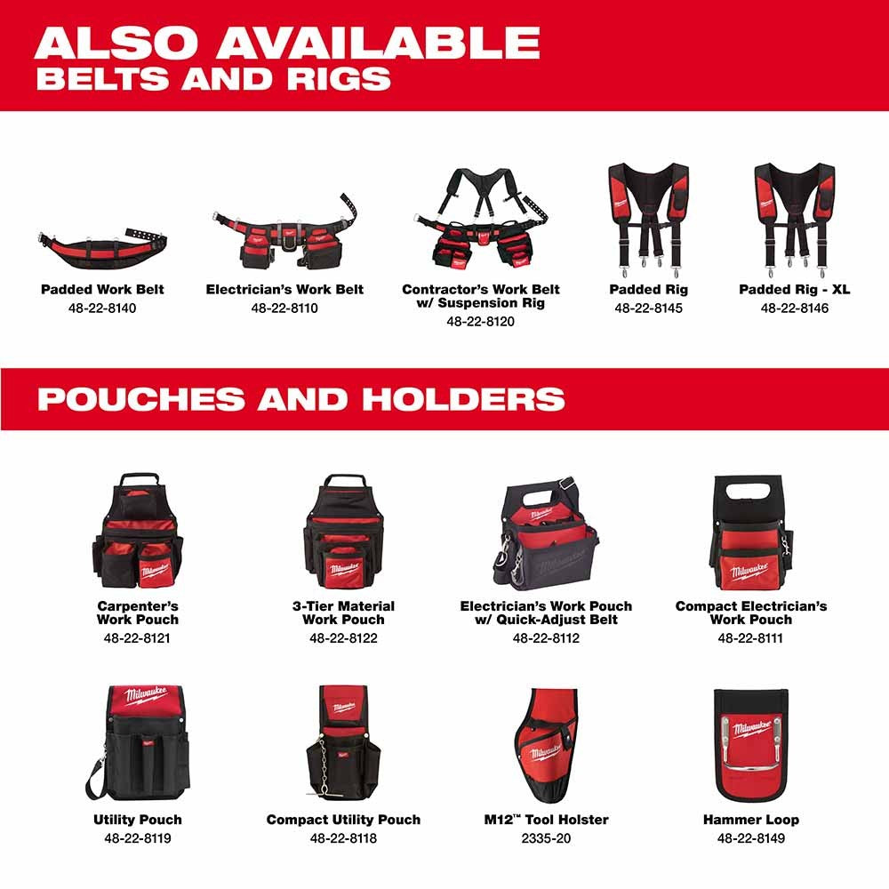 Milwaukee 48-22-8140 Padded Work Belt