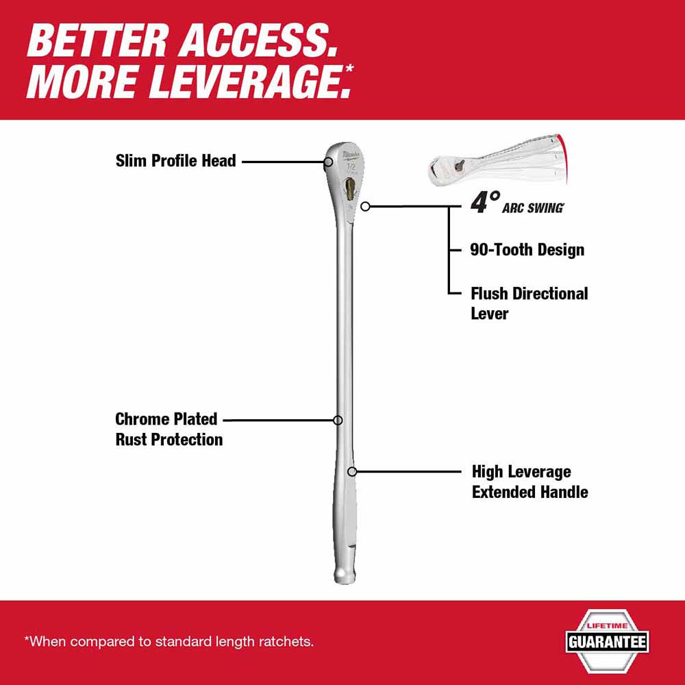 Milwaukee 48-22-9050 1/2 Drive 18 Ratchet