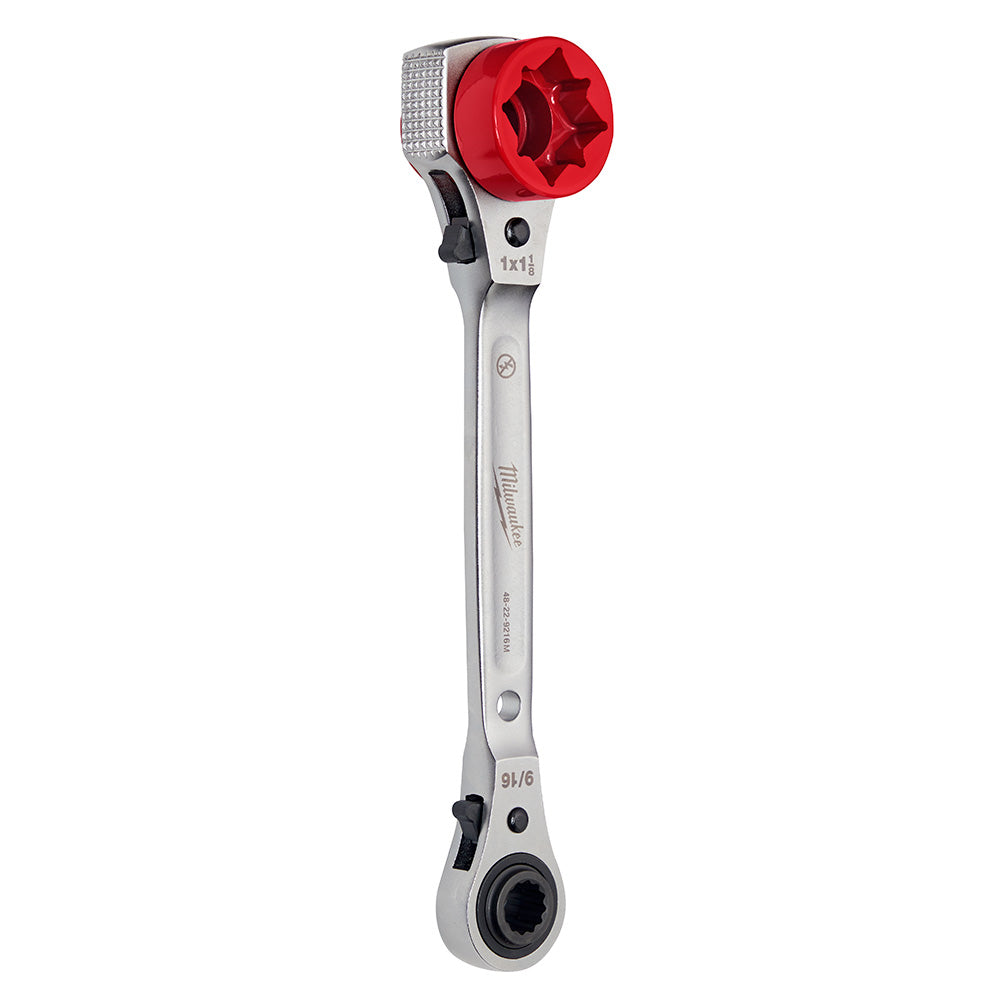 Milwaukee  48-22-9216M Linemans 5-in-1 Racheting Wrench w/ Milled Face