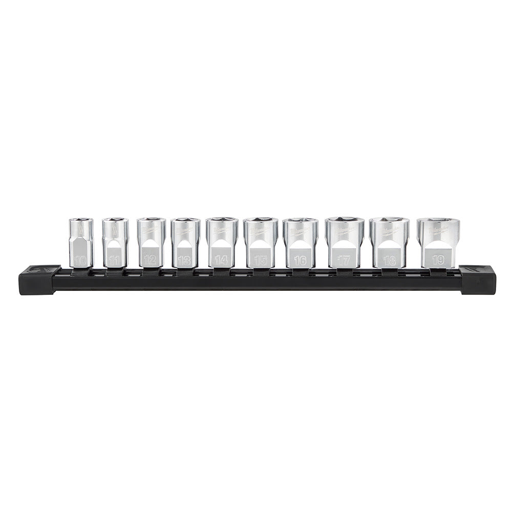Milwaukee  48-22-9503 3/8 Drive 10Pc Socket Set - Metric