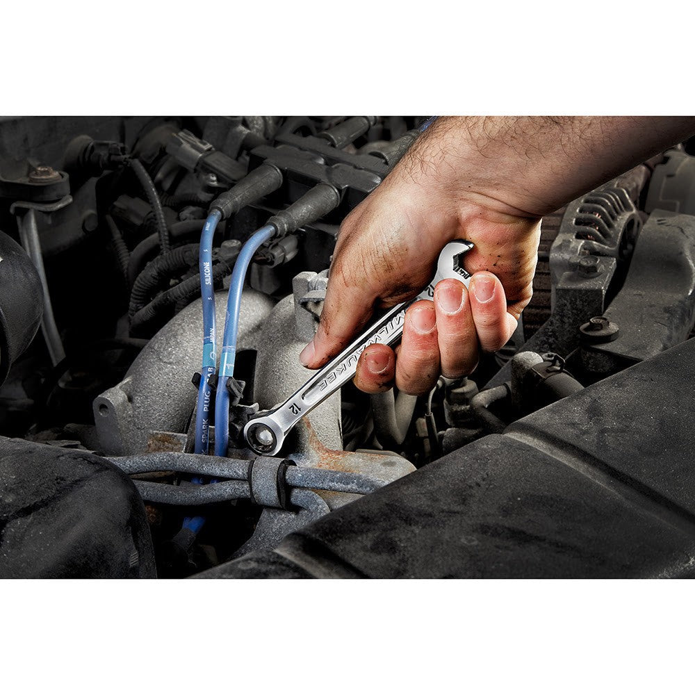 Milwaukee 48-22-9516 15 Piece Ratcheting Combination Wrench Set - Metric